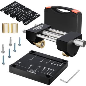 Honing Guide System Chisel Sharpening Kit for Woodworking Chisels and Planes 5/32" to 3" Chisel Sharpener Sharpening Holder Guide with Sharpening Angle Fixture, Angle Gauge and Storage Case (Black)