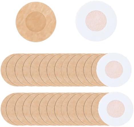 Mqiielle 60 Pcs Nipple Covers for Women Disposable Adhesive Nipple Pasties Non-Woven Fabric Invisible Nipple Stickers, Beige