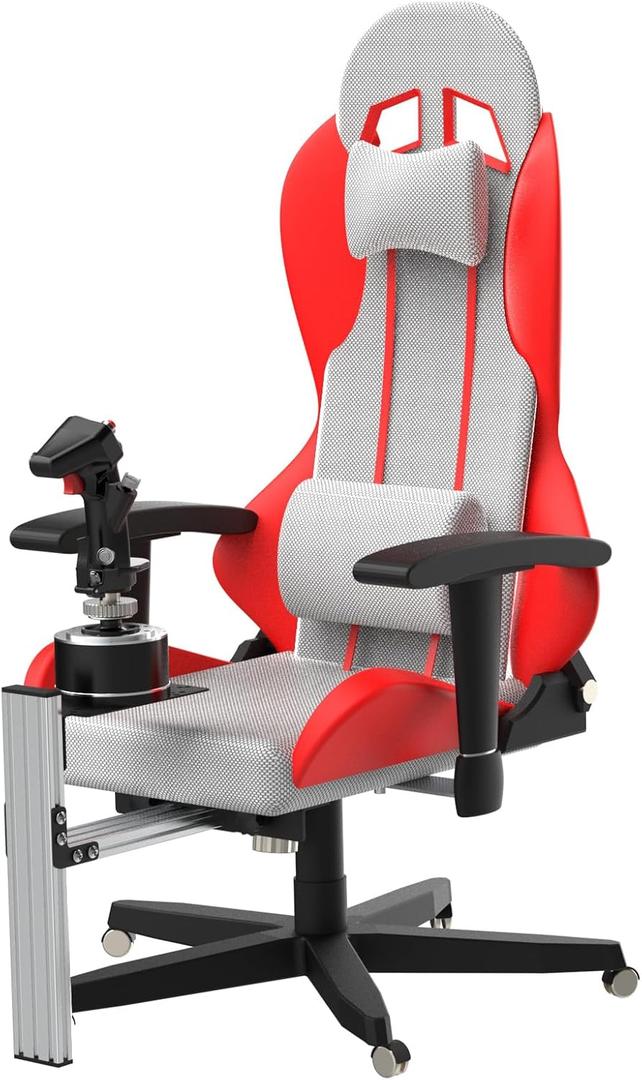 EG STARTS Flight Sim Chair Mounts Center Joystick Chair Mount Thrustmaster T-Flight Hotas 4 & Warthog Flight Stick & T16000M FCS & TCA Sidestick Airbus Edition & VKB Gunfighter pro MK 3 Stick