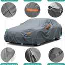 GUNHYI 16 Layers SUV Car Cover Waterproof All Weather Heavy Duty, Universal Fit Toyota RAV4, Honda CRV, Tesla Model Y, Audi Q5, Chevrolet Equinox, Nissan Rogue, Kia Sorento, Mitsubishi Outlander