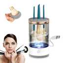 Electric Makeup Brush Cleaner - Automatic Makeup Brush Cleaner Tool,Deep Cleaning,Efficient Electric Makeup Brush Cleaner Machine (black)