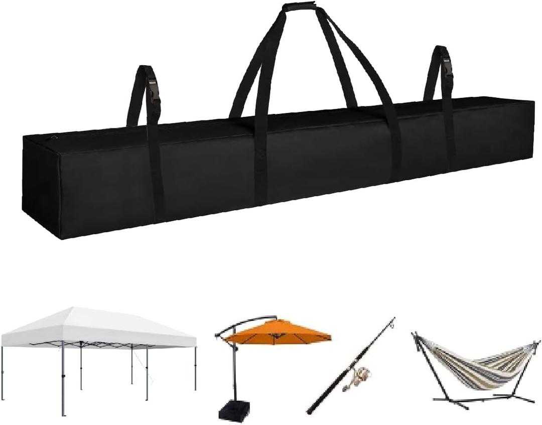 Heavy-Duty Large Tent Pole Storage Bag-83 L x 10" W x 10" H - Water-Resistant Bag for Canopy Tent,Patio Umbrella,Fishing Rods,Hammock