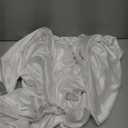 White Satin Backdrop Curtains 2 Panels - Glitter Photo Drapes for Baby Shower, 10x10FT Shimmer Back Drop Cloth, Wrinkle Free for Birthday Party Prom Wedding Stage Background