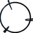 Wrought Iron Metal Gazing Ball Stand for 10 or 12 inch Garden Gazing Globes Plant Birdbath Bowl Stand Flowerpot Holder, 5-inch Tall (8 inch, Black)