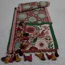 1372 Inch Table Runner, Retro-Luxury Tassels Series for Kitchen Dining Table Holiday Decoration (Spring Blossom)