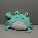 DoubleFill 1 Pcs Crab Plush Toys  14 Inch Large Crab Stuffed Animal Plush Pillow   for Girls Boys Under The Sea Ocean Party Favor Decorations (Green)