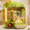 64 PCS Large Claw Machine for Kids Dinosaur,Vending Machine Toys for Boys 5 6 7 8 Year Old,Candy and Prize Electronic Dispenser Game Ages 5-7 6-8,Birthday Gift for 3 4 5 6 Year Old Boy Girl