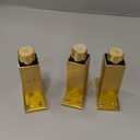 Geesatis 3 Inch Heavy Duty Furniture Legs Set of 4, Industrial Steel Supports Legs for Furniture, Sofa, Coffee Table, Desk, Cabinet, Bed, Dresser & DIY with Mounting Screws (Gold)