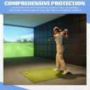 Hahafelt Golf Wall Padding, Golf Simulator Enclosure Safety Padding Memory Foam with PU Leather Surface for Soundproof Impact Protection 10pc