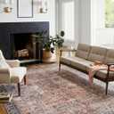Loloi Chris Loves Julia Jules Collection JUL-02 Terracotta/Multi 9'-6'' x 14', .13" Pile Height, Area Rug