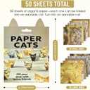 2 x DIY Paper Cat Origami Kit - 100 Sheets DIY Origami Paper to Fold 3D Cute Cats Figures,Fun Creative Art Project, Desk Decoration Handmade Paper Craft Kit Decoration & Gift for Pet Lovers (Cat 100PCS)
