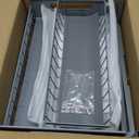 REALINN Under Sink Organizer, Pull Out Cabinet Organizer 2 Tier Slide Out Sink Shelf Cabinet Storage Shelves, Storage for Kitchen Bathroom, Grey, 1 Pack