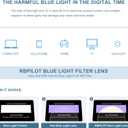 Reading Glasses for Men Square Double Bridge Blue Light Blocking Computer Readers