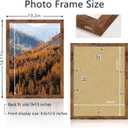 Picrit 9x13 Picture Frame, Photo Frame for Wall Mounting Display, Brown