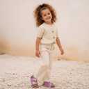 K KomForme Toddler Sandals Boys Girls Cork Footbed Open-toe Sandal Comfort Double Buckle Slip-on Shoes with Adjustable Back Strap,  10 Toddler