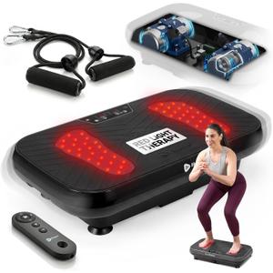 Lifepro VibraRed Vibration Plate with Red Light Therapy & Resistance Bands