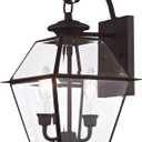 Livex Lighting 2281-07 Westover 2-Light Outdoor Wall Lantern, Bronze, 16.5" x 9" x 10"