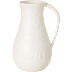 Sullivans Ceramic Vase, White Pitcher with Handle, 10" Modern Farmhouse Distressed Flower Vases for Living Room, Bedroom, and Office Home Decor Centerpieces Decoration (CM3118)