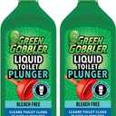 Green Gobbler Liquid Toilet Plunger | Clog Remover | Safe for Toilets and Septic | 2 Pack