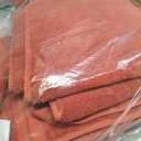 Marvione Bath Towels Set 6 Piece, 100% Turkish Cotton Highly Absorbent and Soft Towels for Bathroom 2 Bath Towels 2 Hand Towels 2 Washcloths, Burnt Orange