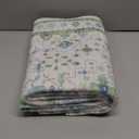 Hazo Haus Washable Oushak Bathroom Runner Rug 2x5 - Eclectic Boho Floral Pastel, Non Slip Low Pile Stain Resistant Small Throw Rug for Bedroom, Laundry Room, Powder Room, Cream Green