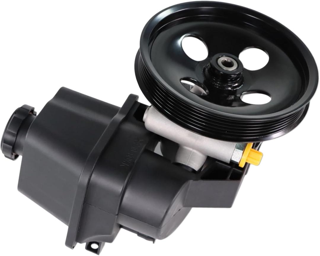 Power Steering Pump w/Pulley & Reservoir 20-65990 5029778 Fits for Rainier I6/ Trailblazer I6/ Envoy I6/ Envoy XL I6/ Envoy XUV I6, for Oldsmobile Bravada I6,for 9-7x V8 5.3L/ 9-7x V8 6.0L