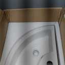 Small Bathroom Sink Wall Mounted Basin Triangle Corner Mini Sink with Chrome Faucet & Waste Drain Kit-12.8 x 12.8 x 5.1inch/325 x 325 x 130mm