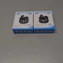 2 x Studio-Quality Wireless Ear Buds with Deep Bass & Enhanced Audio Clarity, Bluetooth 5.4, 10-Year Lifespan Earbuds, ENC Noise Cancelling Calls, Secure Fit Memory Foam Tips, IPX6 Waterproof (White)