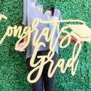 Class of 2026 Decorations,Congrats Grad Signs for Graduation Backdrop,Congrats Grad Backdrop, Grad Party Decor, Senior Sign 2026 Graduation Decorations