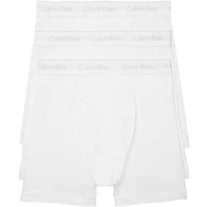 Calvin Klein Men's Cotton Classics 3-Pack Boxer Brief (Medium, 3 White)