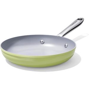 CookinCraze Nonstick Ceramic Frying Pan 10" Non Toxic Cooking Skillet for Eggs Pancakes & Stir Fry Even Heat Distribution PTFE/PFOA/PFAS Free Oven Safe Up to 500F All Cooktops Compatible, Olive Green