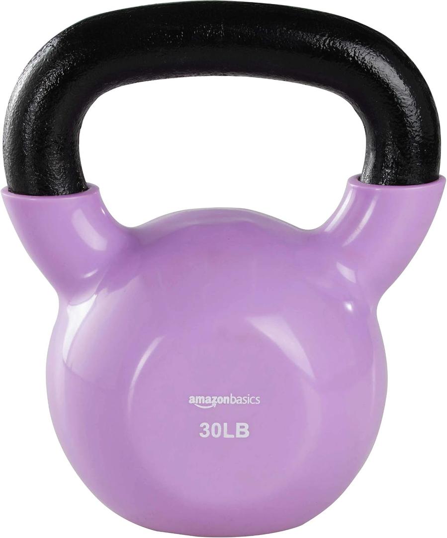Amazon Basics Vinyl Kettlebell 30 LB