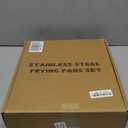 EWFEN Tri-Ply Stainless Steel Frying Pans Set, 8/10/12 Cooking pans, PFOA&PTFE Free Skillet, Induction Cooking Pan, Dishwasher and Oven Safe, Fast & Even Heat, Heavy Duty and Detachable Handle