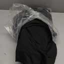 Table Skirts for Rectangle Tables 6ft - One-Piece Black Tablecloths and Skirt, Wrinkle Resistant Ruffles Elastic Cover for Banquets, Weddings, Events, Parties (72" x 30" (Rectangular))