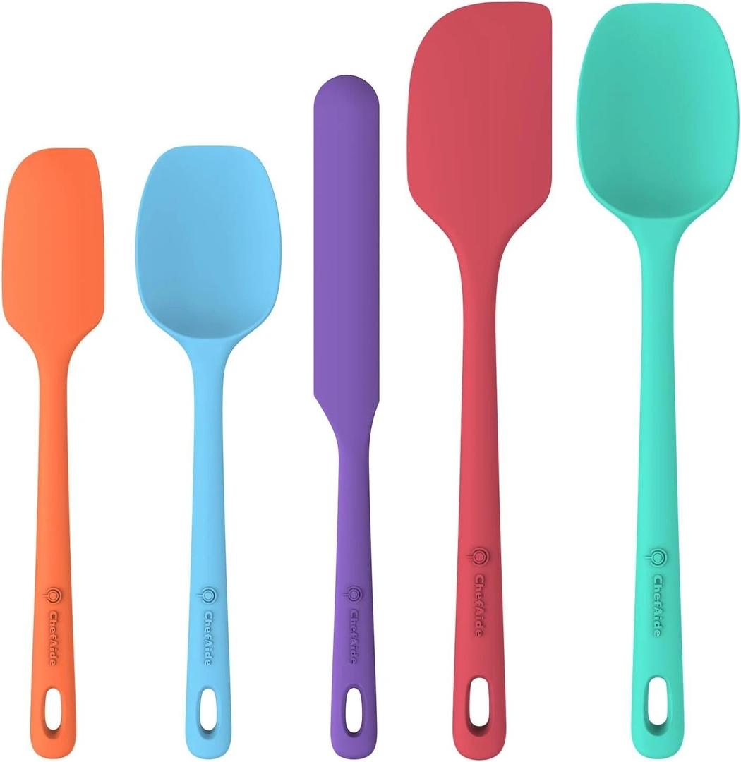 5 Pcs Assorted Kitchen Utensils High Temperature Resistant Silicone