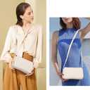 GEMIU Shoulder Bag for Women Vegan Leather Crossbody Purse with Zipper Small Clutch Hobo Purse Trendy Underarm Bag