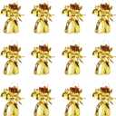 Beistle 50804 GD Metallic Wrapped Balloon Weights, Gold, 6 Ounces, 12-Piece