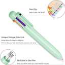 18 Pack Ballpoint Pens, 0.5mm 6-in-1 Colored Ballpoint Pen, Retractable Fine Point Pens, Colorful Ballpoint Pen Gel Ink Pens, Ballpoint Pens Smooth Writing Pens, for School Office Supplies