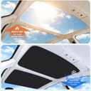 2026 Upgrade Sunshade Roof for Tesla Model 3 Highland 2022-2026 [No-Gap/Sag-Free] Heat Insulation Glass Roof Sunshade Sunroof for Tesla Model 3 Accessories 2026 2025 2024 202 2022 Black