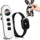 Ultra-Small Dog Shock Collar, Ultra-Light & Thin Dog Training Collar with 1300ft Remote, Tailored for Small Dogs 5-15lbs & Medium Dogs, 198-Level Precise Control, Waterproof, Rechargeable (Black)