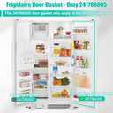 Upgraded 241786005, 241786009 Refrigerator Door Gasket Compatible with Frigidaire, Ken-more White Westing-house Refrigerator Replaces 241786013, 240390601, 240390605 Door Seal Part