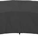 ULTCOVER Patio Curved Sofa Cover Waterproof for 3-4 Seater Outdoor Sectional Furniture Couch 126"(Back Arc Length) / 82"(Front Arc Length) x 32"(Deep), Black