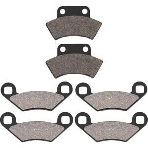AHL Front and Rear Brake Pads Compatible with Polaris 425 Magnum 2x4/4x4 1995-1998 425 Magnum 6x6 1996-1997 500 Big Boss 6x6 1998-1999 500 Sportsman 4x4 1996-1997 500 Scrambler/Xplorer 4x4 1997
