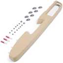 80995 Front Left Driver Side Armrest Repair Kit Fit for Chevy Silverado Suburban Tahoe Avalanche For GMC Sierra Yukon 2010-2014 Door Panel with Release Handle Above Armrest 27In - Tan - GM# 84127282