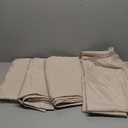 Fitable Faux Linen Tablecloths for Rectangle Tables: Water & Stain Resistant Farmhouse Table Cloth, Washable Burlap Textured Table Covers for Kitchen Dining Party(4 Pack, 52x70 Inch, Beige)