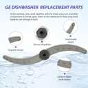 WD22X27740 WD22X26622 Dishwasher Mid Spray Arm - Compatible with Whirlpool, Amana, IKEA, GE, Kenmore, Haier, Hotpoint, RCA - Replacement Part WD22X33498, WD35X10393, WD22X10089