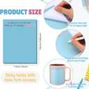 Thenshop 24 Pcs Employee Appreciation Sticky Notes 3 x 4'' Inspirational Sticky Notes Thank You Gifts Funny Self Adhesive Notepads for Coworkers Nurse Teacher Office Supplies(Colorful)