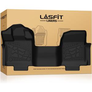 LASFIT Mats for 2015-2027 Ford F-150 Regular Cab Bench Seat Vinyl Floor