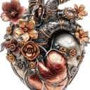 WOODBESTS Wooden Puzzles for Adults (90 Piece, S, 8.9x7.1 inches) Mechanical Heart Puzzle Adult Puzzles, Wooden Jigsaw Puzzles Unique Shape, for Adults Family Game