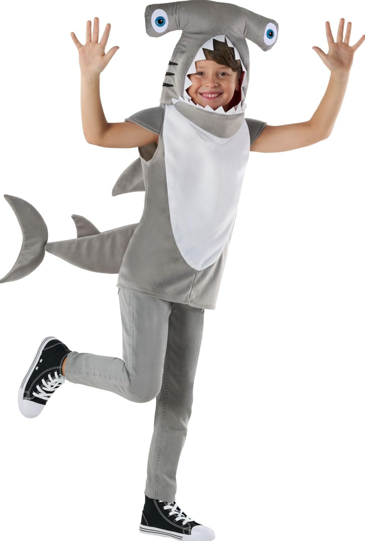 Morph Costumes Hammerhead Shark Costume Kids Fish Costume Kids Shark Halloween Costume Boys And Girls, Size L
